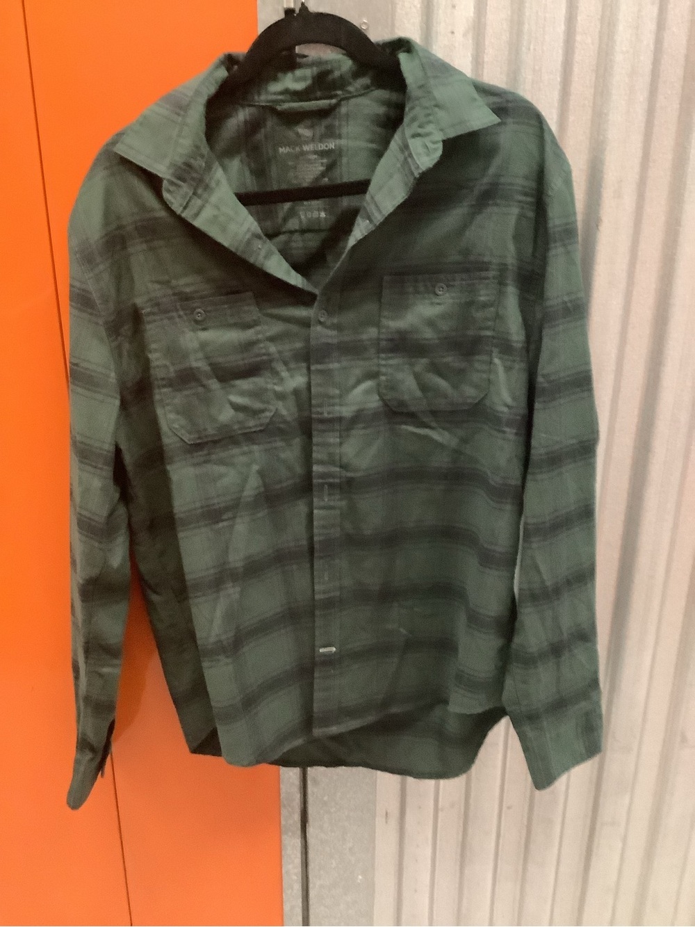 Mack Weldon Green Plaid Lightweight Shirt Jacket